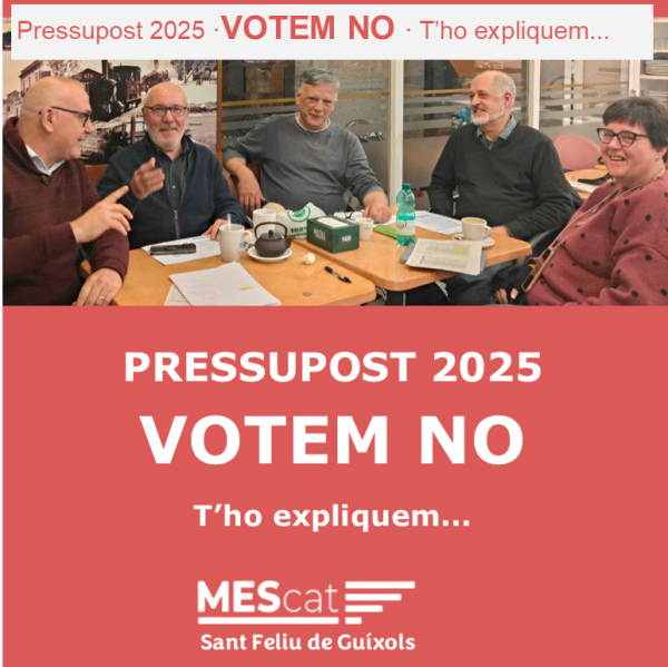 VOTEM NO ALS PRESSUPOSTOS 2025